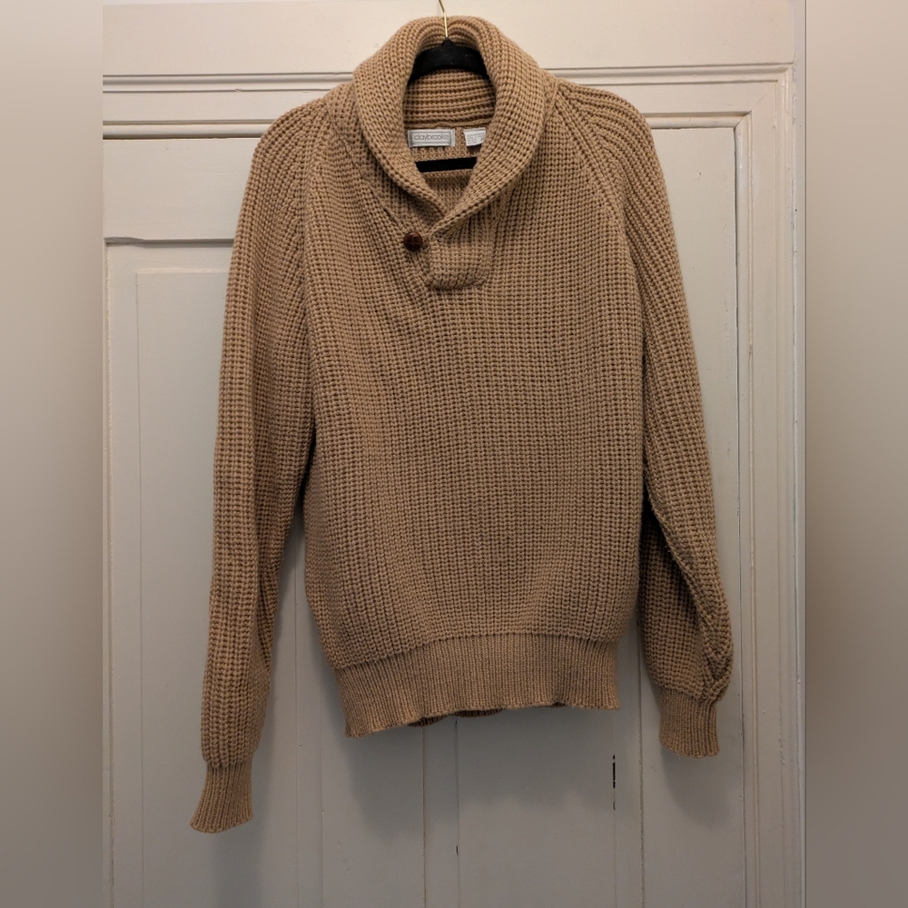 Claybrook Tan Fisherman Sweater-M
